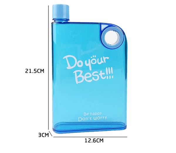 420ML Vandflaske Kold Juice Med Bærbar Udendørs til Sommer Elegant Sofistikeret Sort Black