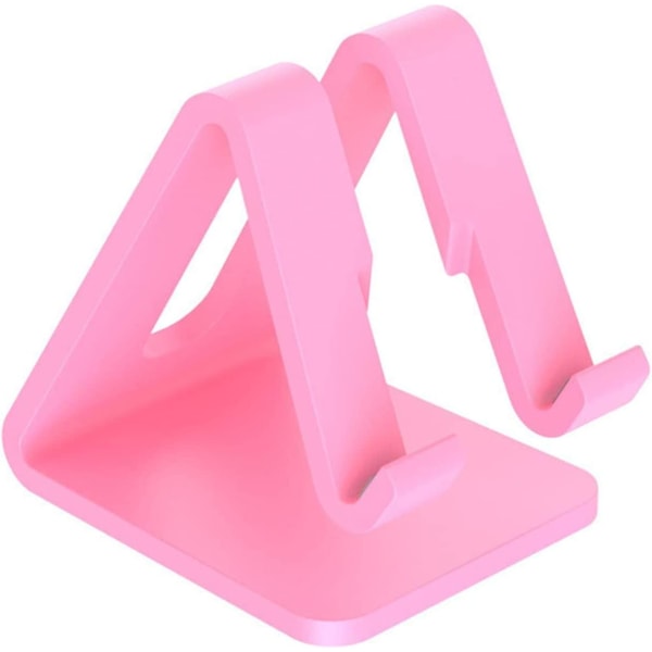Mobiltelefonholder Tabletstativ - Mobiltelefonholder Desktoptelefonholder Bærbar tabletstativ Skrivebordsholder til kontor (pink)