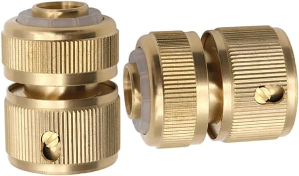 Messing hurtigkoblinger for hageslanger, hageslange tilbehør 4 stk-FX-