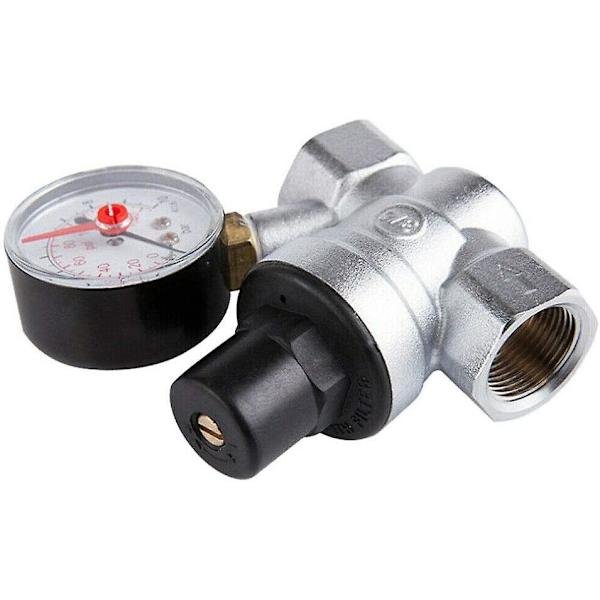 Dn20 Vandtrykreducer 3/4 Tomme Vandtryksregulator Med Manometer