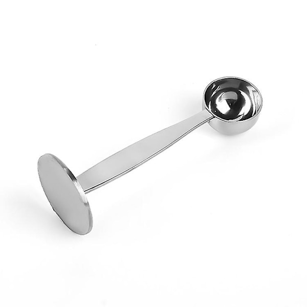 Kaffe Måttskopa Och Tamp, Espresso Skopa, Espresso Mått Tamp (2-pack, Silver)