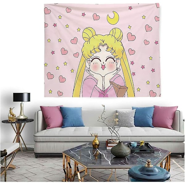 Anime Sailor Moon Dekorativ Væghængning Sød Tapet Hjemmeindretning Soveværelsesindretning Tapet