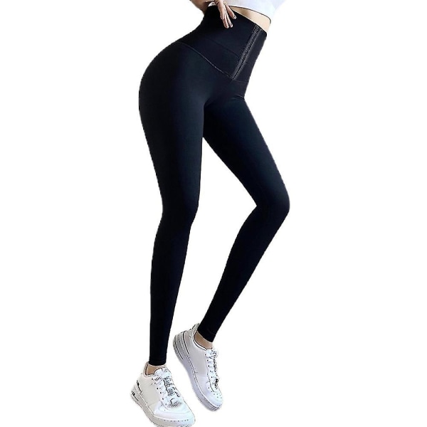Lady Yoga Byxor Sportbyxor Träningsbyxa Fitness Korsett