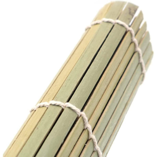 2-pack Bambus Sushimatta Sushirullar Bambus Sushirullningsmatta Maker 9,5 tum Kvadrat