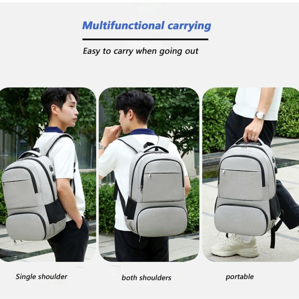 Men's Backpack with Insulation Bag Ice Bag Lightweight Hiking Small Pack for Men Male Youth