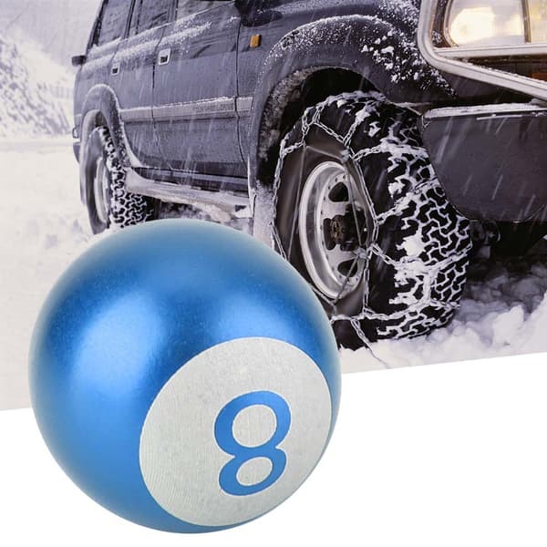 4 stk. aluminiumsfelg motorsykkel bil lastebil 8-ball dekk luftventil stammehette støvhette blå