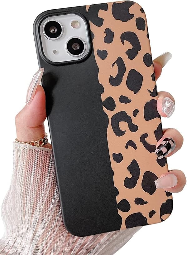 Kompatibel med iPhone 13-deksel søtt, leopardbeskyttelsesdeksel