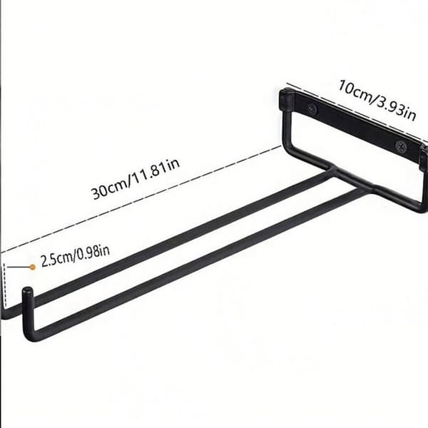 Vinglassholder, 30 cm jern under skap, 4 stk.