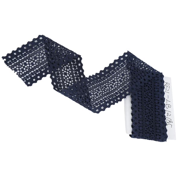 Båndkant Syning Tilbehør Gaveindpakning Tilbehør DIY Materiale 10 Yard 3.5cm Bredde Mørkeblå