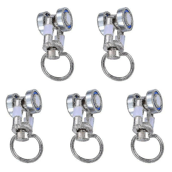 5 stk Gardin Skinne Ruller Metall Gardin Trinser Hjem Gardin Tilbehør