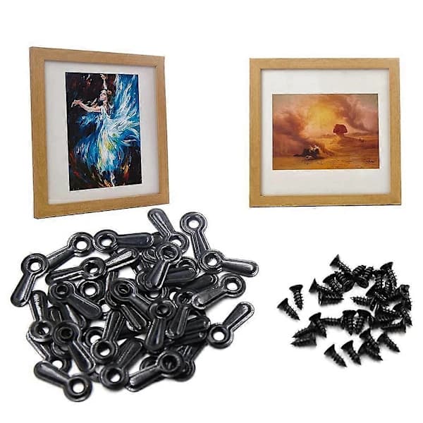 Bilderamme Knottefeste Kit, 100 Stk Bakklips