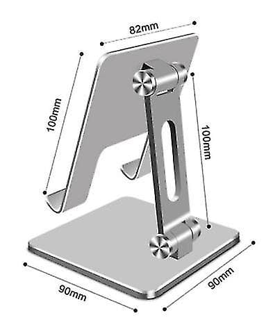 Tablettställ för skrivbord, stabilt tablettställ med aluminiumunderrede