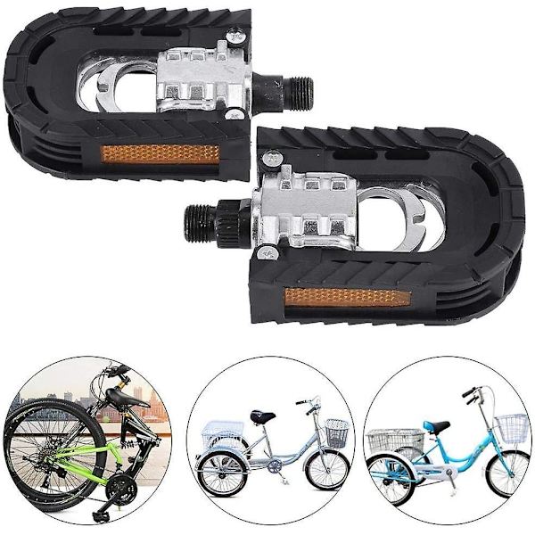 Foldbare Pedaler, 1 Par Dobbelt Foldbare Foldbare Cykelpedaler Til Landevejscykel Foldbar Cykel Cykeltilbehør