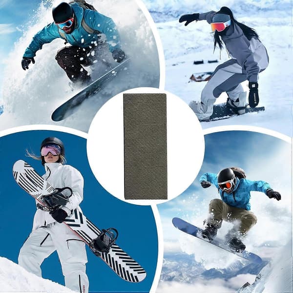 Snowboardtrimningsfilsæt - Multifunktionelle snowboardtuningfiler til kantslibning og base-reparationsværktøjer