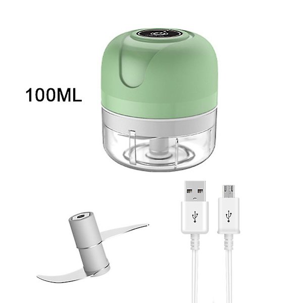 Mini elektrisk hvidløgshakker USB kødhakker hvidløgsmoser maskine robust holdbar knust ingefær grøntsagsknuser køkkenredskab