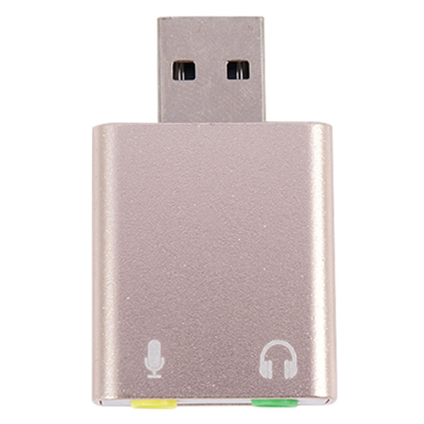 USB Lydkort 7.1 Ekstern USB til 3,5 mm PH-adapter O Mic Lyd for PC