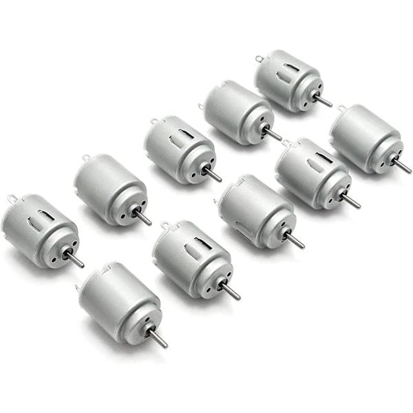 10 kpl DC-moottoria 140 Mini sähkömoottori DC 3-5v 6300 RPM DIY-projekteille