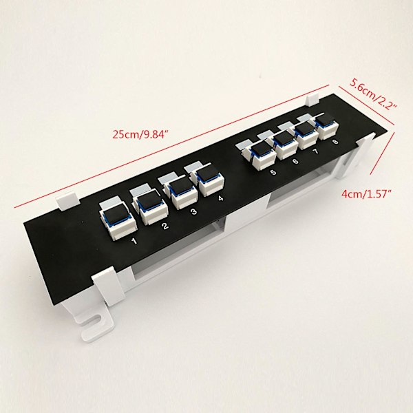 Sc Optisk Fiber Veggmontert Ethernet-kabel Bar Keystone Jack Rj45 Kobler