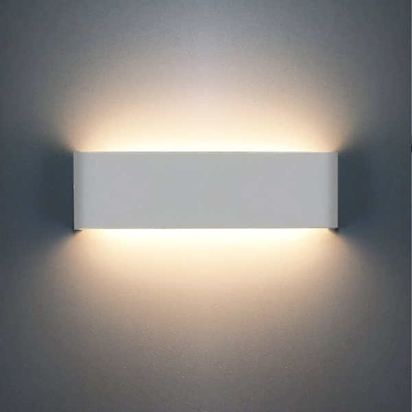 Hvit Moderne Vegglampe, Innendørs Sminke Lampe Øvre Og Nedre Led Sminke Lampe, Brukt