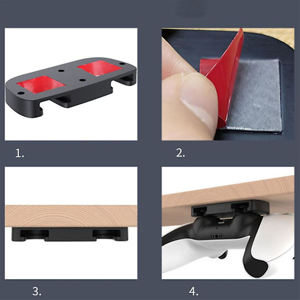 2 stk. bordstativ til controller under bord til controller