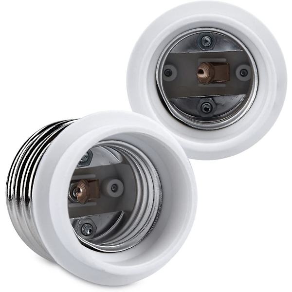 4x Sockeladapter - E40 til E27 Sockelkonverter - E27 Sockellampeholder Adapter Til Halogen LED Pære