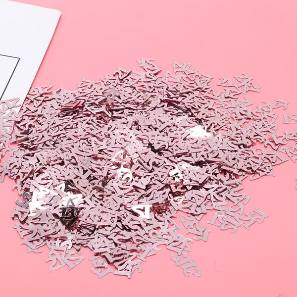 60g Konfetti Dekor Bursdagsdekor Sett Tilbehør PVC Pynt Konfetti (21)