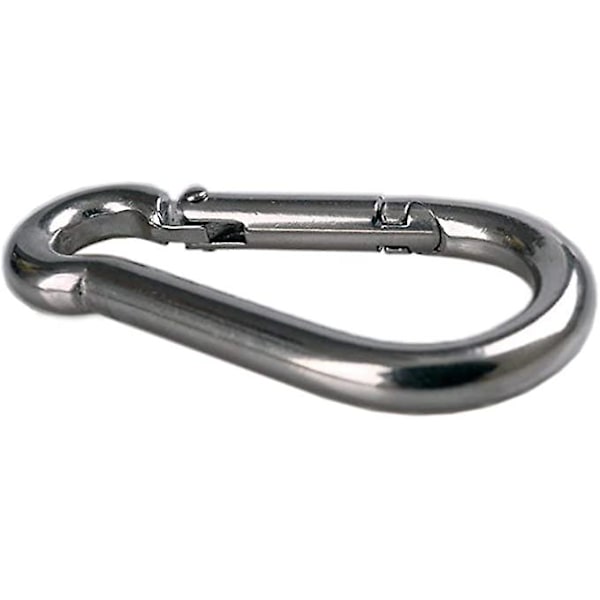 4 stk. Hurtiglås Karabinkrok for Tung Bruk, Sport, Låsehunder, Gynge Hengekøye, 304 Rustfritt Stål, 8mm Tykkelse