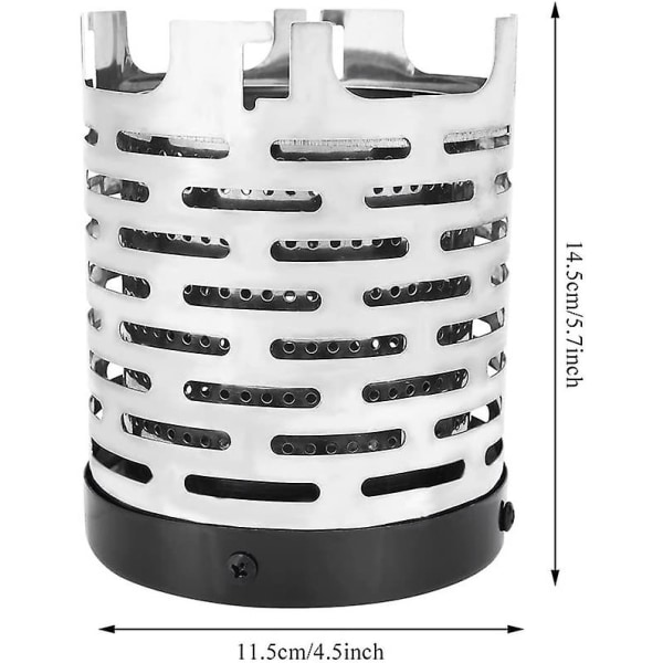 Camping-minilämmitin, Kannettava Ruostumattomasta Teräksestä Valmistettu Telttasähkölämmitin Kahvalla Ja Säilytyspussilla Leirintälämmitysvarusteet Pienille Kylmässä Säässä Oleviin Teltoille