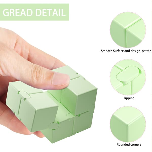 Infinity Cube, Uendelig Terning Legetøj Mini Terning Puslespil Dekompression Legetøj til Børn Voksne Dødtid Anti-Stress Terning