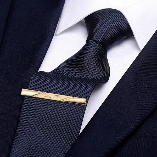 Slipsklips for menn Business slipsklips Personlig slipsklips Pin Kort stil slipsklips slipsklips slipsklips Gold 2