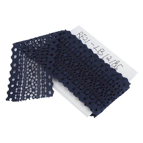 Båndkant Syning Tilbehør Gaveindpakning Tilbehør DIY Materiale 10 Yard 3.5cm Bredde Mørkeblå