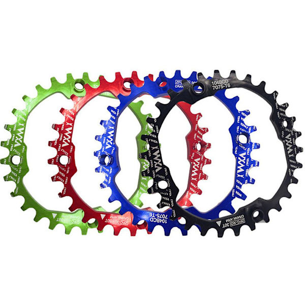 104bcd 30t Pyörän Kampikiekko Kapea Laaja Ultralight Mtb Pyörä Ketjupyörä Ympyrä Kampisarja Levy Pyöräily Pyöreä Yksivaihteinen Ketjupyörä
