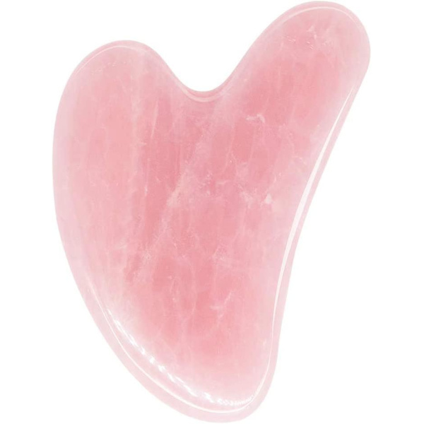 Gua Sha Massagverktyg Rosakvarts Jade Guasha Ansiktsverktyg, Gua-sha Sten För Hals Kropp Spa