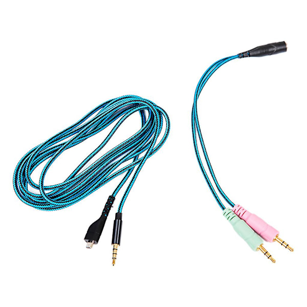 Øretelefonkabel lydlinje for Arctis 3 5 7 headset ledning 200 cm lengde ledning