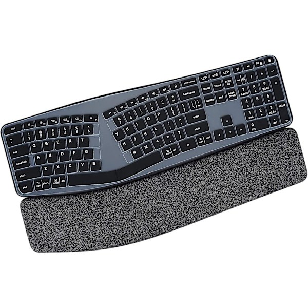 Tangentbordsskydd för Logitech K860 ergonomiskt tangentbord, Logitech Ergo K860 trådlöst ergonomiskt tangentbordsskydd, K860 delat tangentbordstillbehör-bl