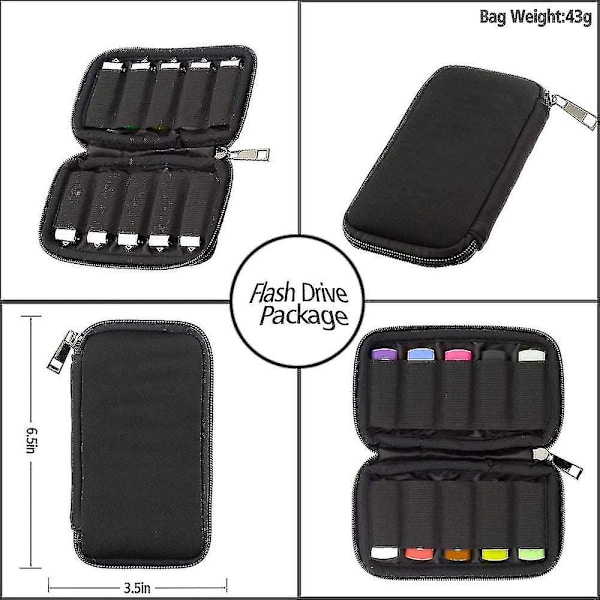 Flashminnesfodral USB-minnesfodral USB-hållare Förvaringsväska för USB-minne Elektroniska tillbehör Organizer för USB-minne, USB-fodral, Tumdriv