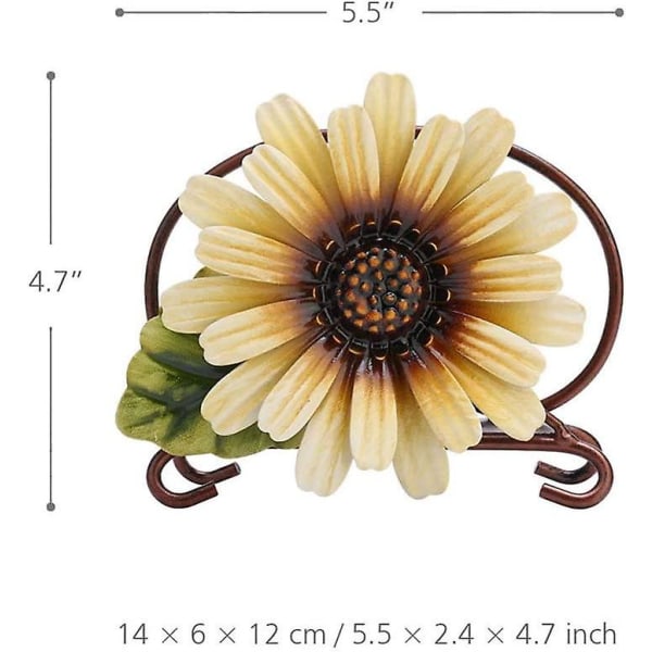 Frittstående Serviettholder Blomstervevdispenser Antikk Landstil Vertikal Kjøkken Bordplate Serviettoppbevaring Organizer For Spisebord Kjøkken Dekor