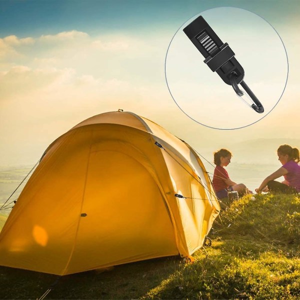 8 st Tarpklämmor Stora Tarpklämmor Markisklämmor Med Plast D-formad Klämma Vindtät Tarpklämmor Tung Duty För Utomhus Campingaktiviteter Svart