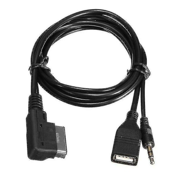 3,5 mm Aux Audio Kabel Musik Mdi Ami Mmi Interface USB Laddare Adapter För A6l A8l Q7 A3 A4l A5 A1 S5 Q5 Med Ami Interface