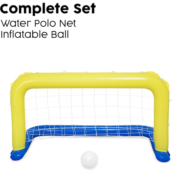 Vattenpolo-Simset | Uppblåsbara Poolspel, Pool Leksak, Uppblåsbar Lek för Barn och Vuxna Inflatable Water Polo Game