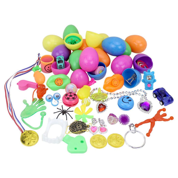 12 stk. Nyhedspåskefyldte overraskelsesæg med legetøj indeni Gashapon Party Favors Forbrugsvarer Børnegave