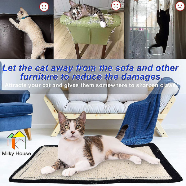 Cat Pad Sisal Er Mat With En S Cat Toys Sofa Furniture Protector Foot Ch Scratng Cat