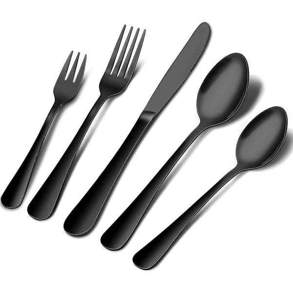 E Sølvtøjssæt Satin Finish Rustfrit Stål Bestik 2 Sæt