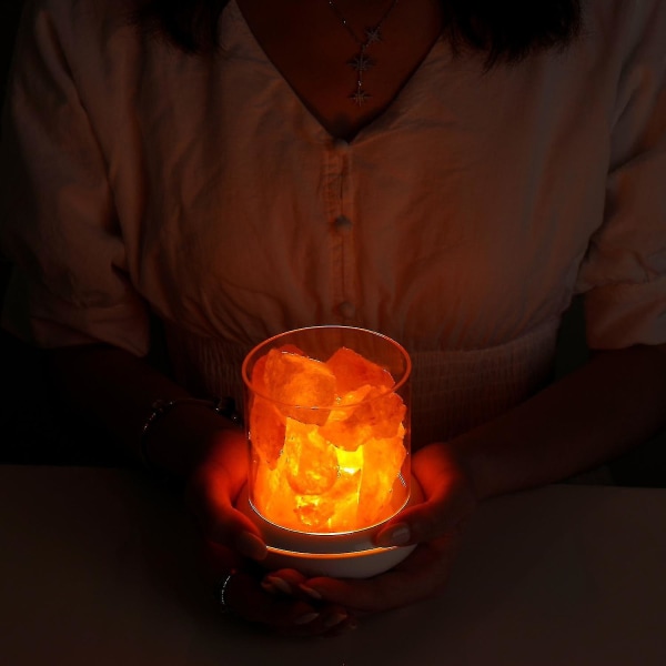 Himalaya Saltlampa Livets Träd Saltlampa Lysande LED-lampa Unik Present För Heminredning