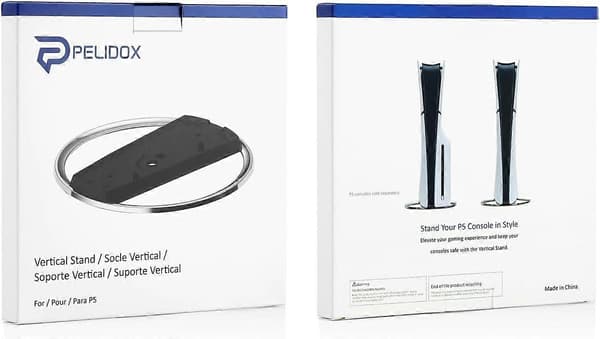 Vertikalt stativ för PS5-konsoler - Playstation 5 Slim vertikal basstativ, justerbart, hållbart, kompatibla tillbehör