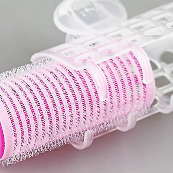 6 st Plastik Hårrullar Självhäftande Hårklämma Locktång Lugg Hår Klibbig Fäst DIY Verktyg