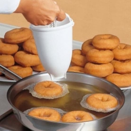 Donutmaskine i plast | Vaffelform | Køkkenbageudstyr | Donutkageform | DIY kage- og kiksebageværktøj