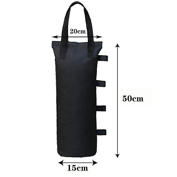 Tunga Baldakinviktpåsar (120 lbs) för Pop Up Baldakin Tält, 4-pack Svart