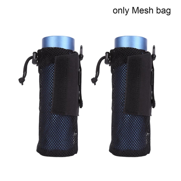 2 stk Foldbar Mesh Slitesterk Justerbar Utendørs For Vandring Vannflaskepose