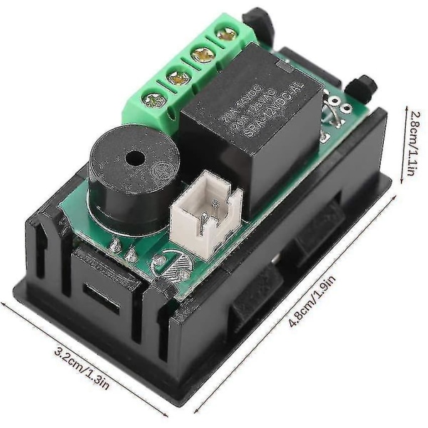 DC 12V Digital Termostat Allsidig Digital Temperaturregulator Med Sensor, Temperaturmålingsområde: - 50 ~ 110